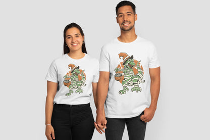 Halloween Dinosaur Shirt, Mummy Dino Witch Hat Graphic Tee