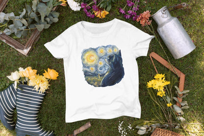 Starry Night Cat, Van Gogh Inspired