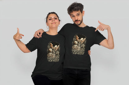Spooky Season Shirt, Black 100% Cotton Vintage Horror Graphic Tee, Unisex S-XL