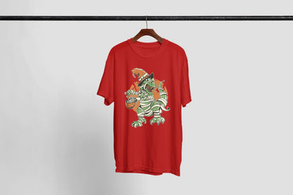 Halloween Dinosaur Shirt, Mummy Dino Witch Hat Graphic Tee