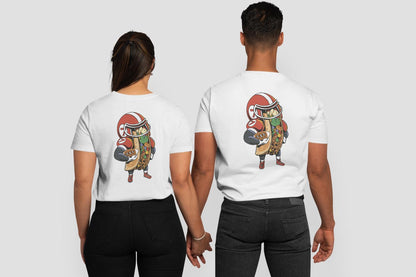 Funny Football Taco Shirt, Game Day Graphic Tee, Tailgate T-Shirt, Taco Lover Gift, Unisex Back Print Shirt