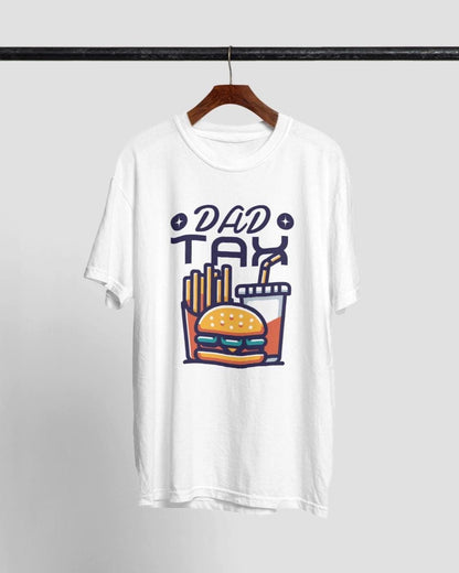 Dad Tax Shirt, Funny Burger and Fries Graphic Tee, Father's Day Gift for Dad