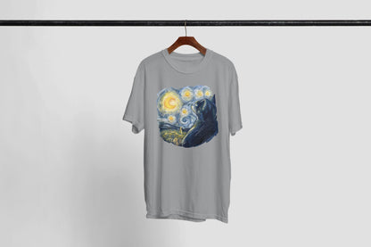 Starry Night Cat, Van Gogh Inspired
