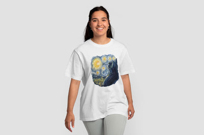 Starry Night Cat, Van Gogh Inspired